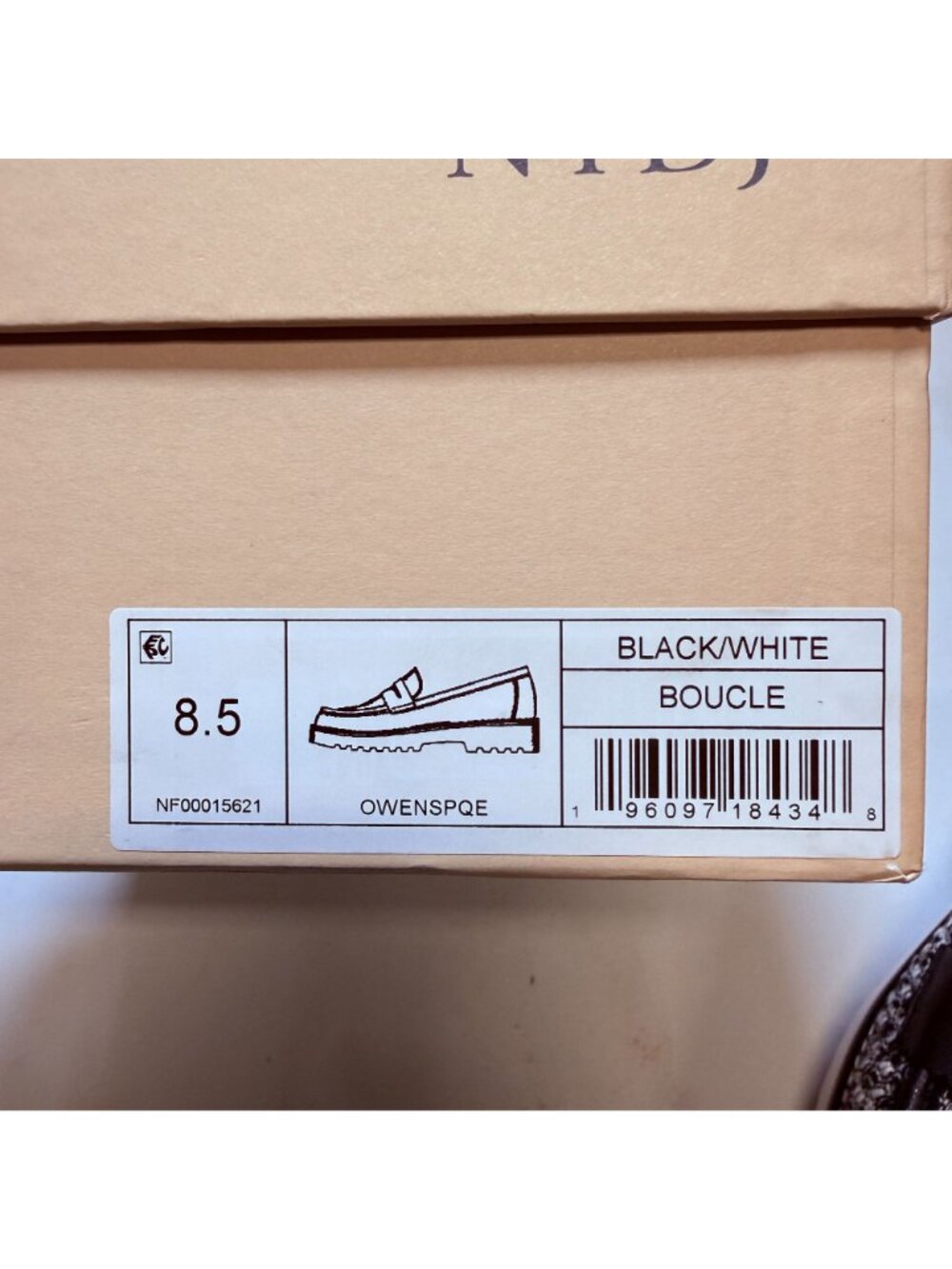 NYDJ Women's Owens Loafers in Black and White Size 8.5 - Picture 7 of 7